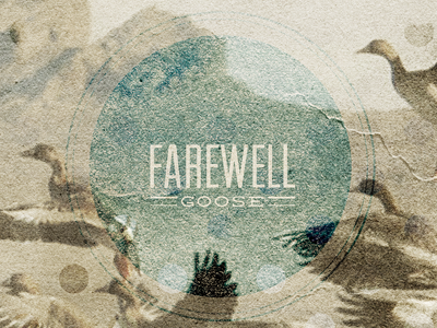 Farewell card card circle losttype retro stamp texture