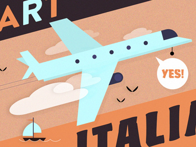 L'arancia aeroplane airplane banner cloud crockhaus innovation jet larancia love ship startup yes