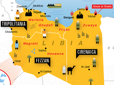 Libya war africa crockhaus infographic libya map panorama war