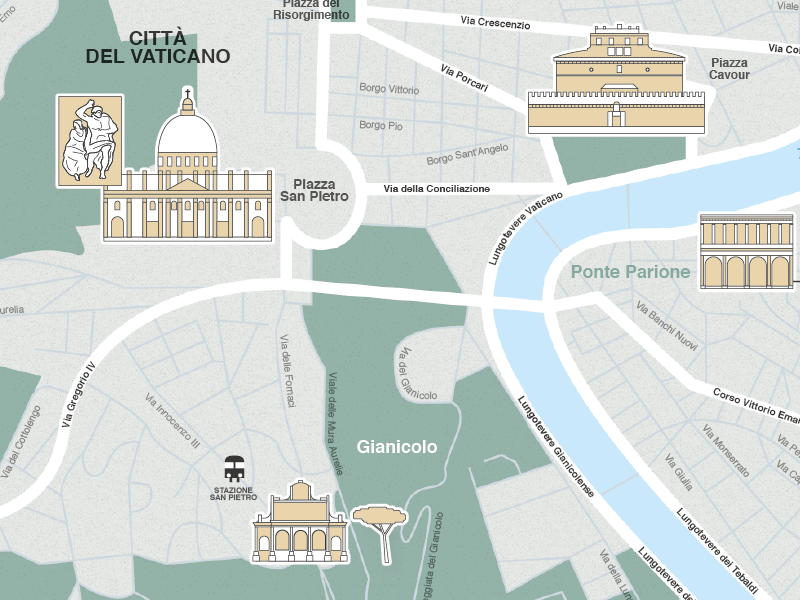 Rome Map crockhaus italy map matteo riva rome tourism vatican city