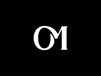 OM Logo branding design logo typography