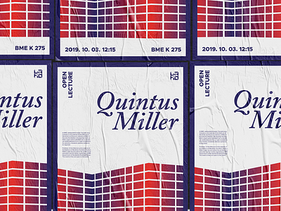 Quintus Miller Lecture Poster architecture building graphic design illustrator plakat poster poster a day posterdesign