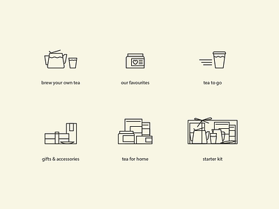 Icon Set for Zhao Zhou Teashop & Lab