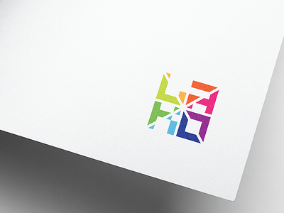 lakó brand education identity logo part whole rainbow typography university