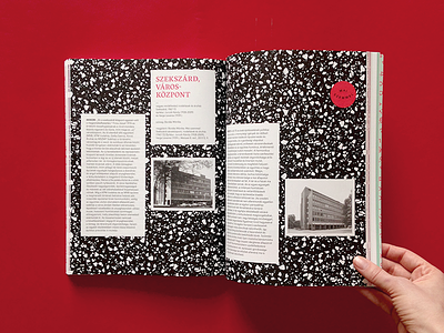 dla book 2 60s 70s architecture black and white book editorial red shooting terrazzo