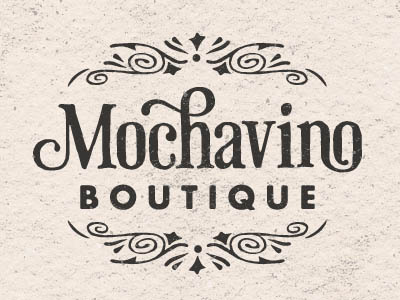 Mochavino Boutique Stamp boutique coffee shop stamp texture