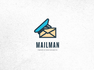 Mailman email envelope hat logo mailman marketing