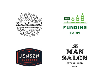 LogoLounge 10 badge branding electric funding farm investment logo logo lounge lounge salon tumbleweed