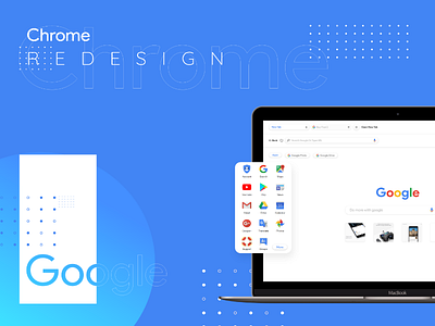 Google Chrome Redesign UI brand google chrome graphic design prototype ui