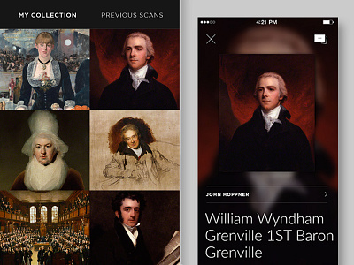 Create your own art collection art image recognition painting ui ux
