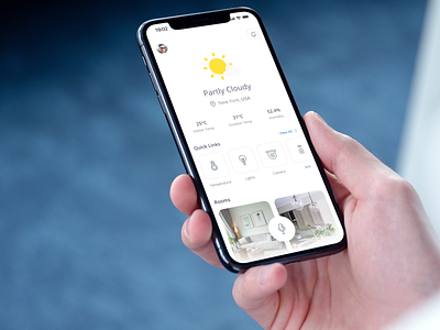 Smart Thermostat App Design app design ios ios design mobile design smart thermostat thermostat ui ui design ux visual design