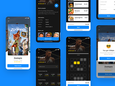 Cinema App Design app app design cinema ios app design ios design mobile app design theater ui design ui ux