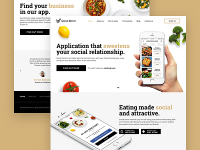 Social Blend Index Page food food design food website index index page responsive responsive design responsive web design web web design website website design