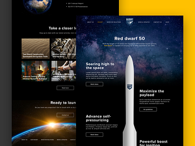 bluShift Rocket Website aerospace design index index page responsive responsive design responsive web design rocket space web design website design