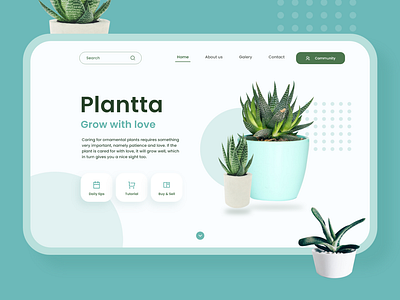 Landing Page Design of Plant Community