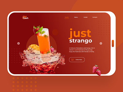 Juice Landing Page UI Design