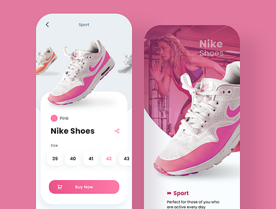 Nike Sport Shoes UI Design Exercise ecommerce ecommerce app ecommerce design ecommerce shop interactiondesign nike nikeshoes sportapp uidesign uiux uiuxdesign userexperience userexperiencedesign userinterface userinterfacedesign uxdesign