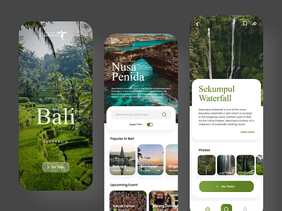 Mobile App UI Visit Bali