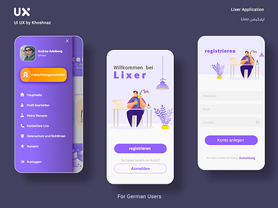 Lixer Application app design application branding design freelancing marketing ui ui ux uiuxdesign ux uxresearch