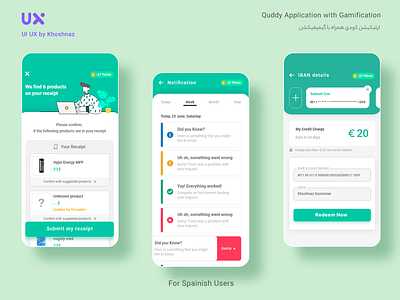 Quddy Application with Gamification app design application branding design freelance gamification marketing ui ui ux uiuxdesign ux uxresearch