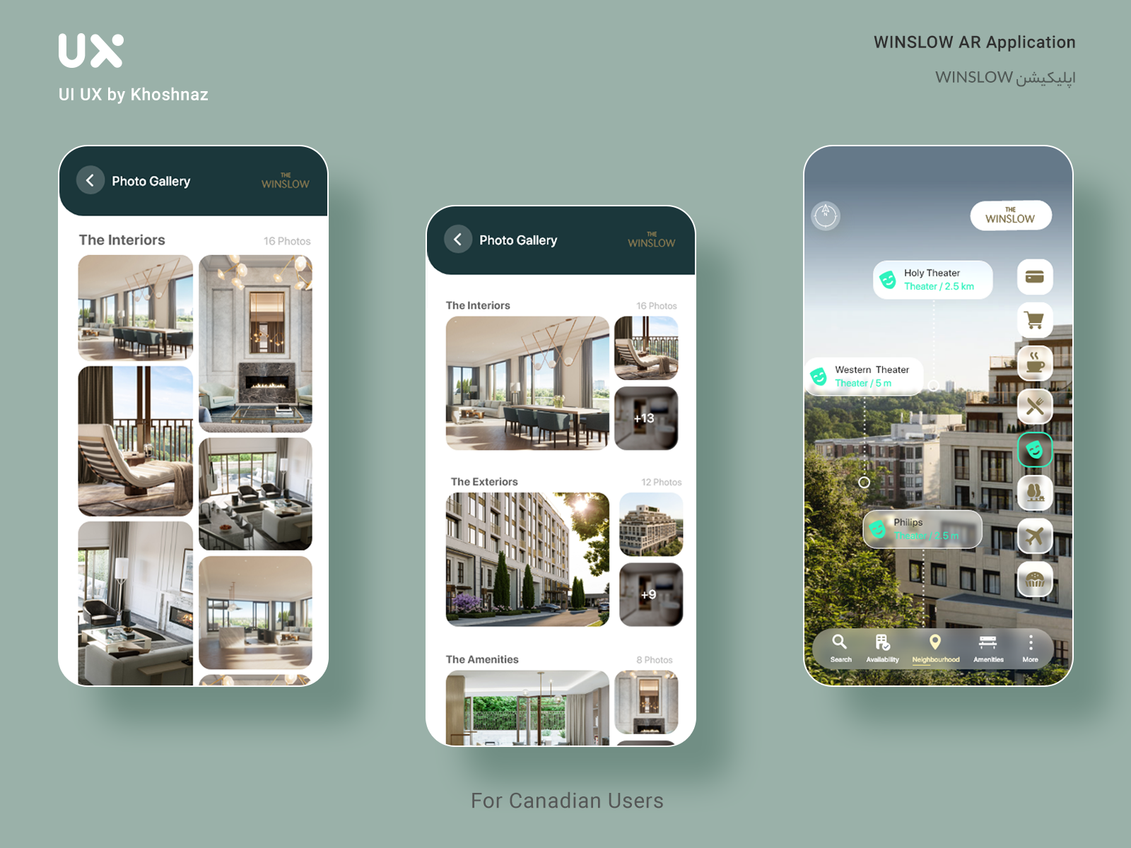 WINSLOW AR Application by Khoshnaz.MasterKey on Dribbble