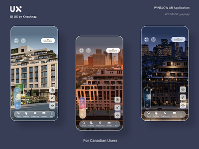 WINSLOW AR Application app design application branding design marketing ui ui ux uiuxdesign ux uxresearch