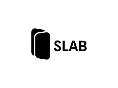 SLAB branding design logo minimal typography