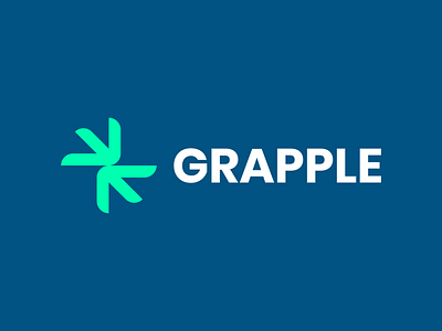 Grapple branding design icon logo minimal type typography vector