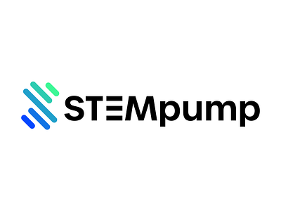 STEMpump branding design icon logo minimal product typography ui vector web
