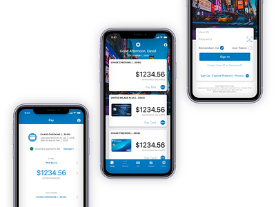 Chase Mobile App Redesign design ui ux