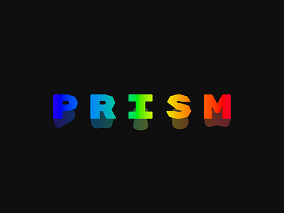 PRISM branding design icon minimal product type typography web website