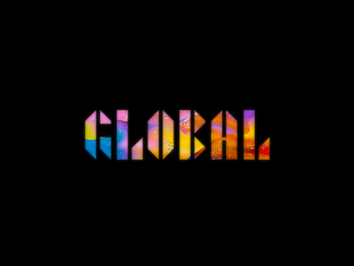 GLOBAL branding design logo minimal typography