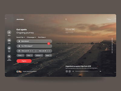 Journeys. clean design design homepage interface landing page minimal ui ux web web design