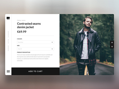 Detail Product Concept design front end interaction interface landing page ui user ux visual web