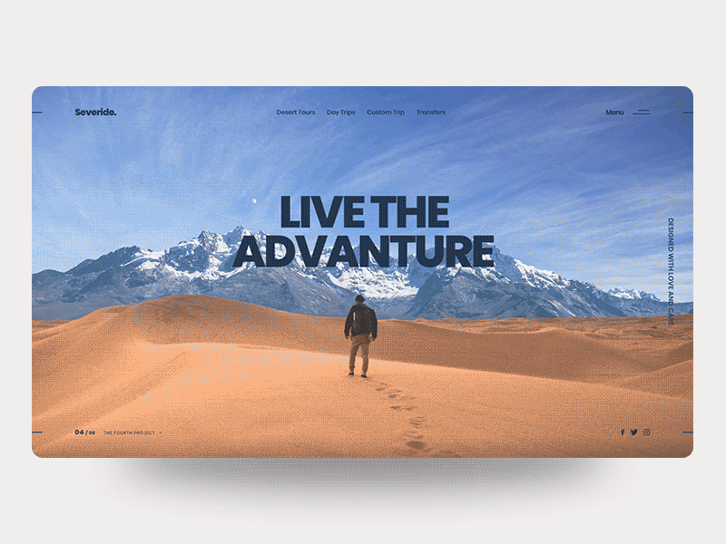 Severide. | Live the adventure II animation clean clean design concept design experience homepage inspiration interaction interface landing page minimal ui user ux web webpage website