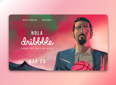 Hola Dribbble! design illustration mexico miguel angel felix gallardo narcos typography ui ux