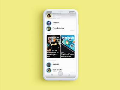 Snapchat Discover Redesign 2 discover prototyping redesign snap snapchat ui ui design ux ux design wireframing
