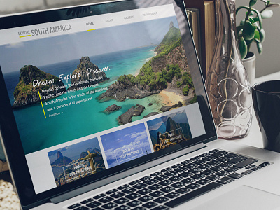 Explore South America (Travel Website) branding design graphic design web design web development