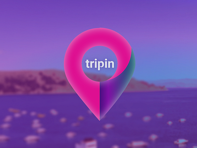 Tripin travel app logo branding concept graphic design logo visual identity