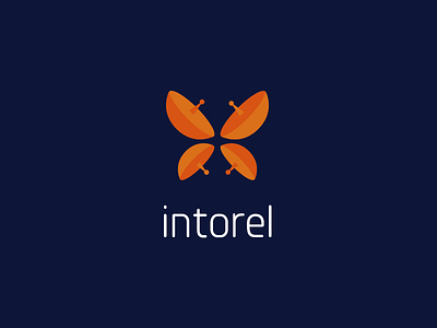 Intorel Logo Design company concept design logo visual identity