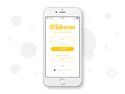 Daily UI Challenge #001 - Sign Up 001 app challenge daily dailyui graphic graphicdesign login sign up signup ui ux