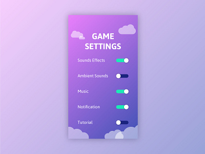 Daily UI Challenge #007 - Settings