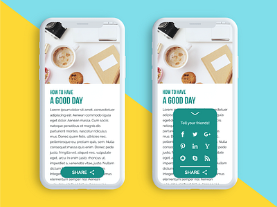 Daily UI Challenge #010 - Social Share