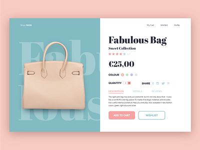 Daily UI Challenge #012 - Single Product