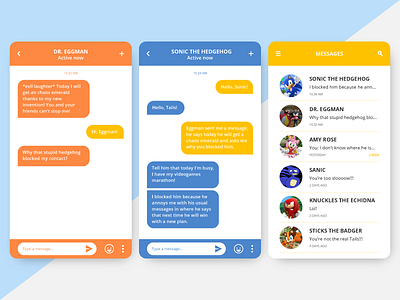 Daily UI Challenge #013 - Direct Messaging