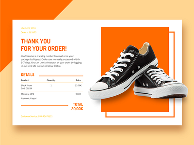 Daily UI Challenge #017 - Email Receipt