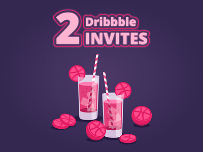 2 Dribbble Invites Giveaway dribbble dribble invite dribble invites giveway graphicdesign illustration invite invite giveaway invites invites giveaway