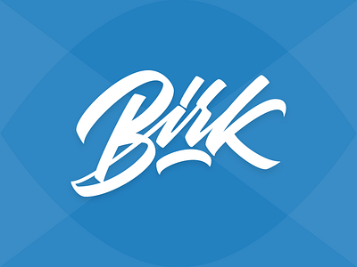 "Birk" Lettering calligraphy handlettering lettering logotype typography