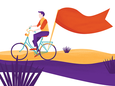 Bike bike colors design illustration people summer