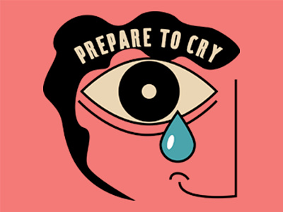 Prepare to Cry Playlist branding design icon illustration linework minimal vector